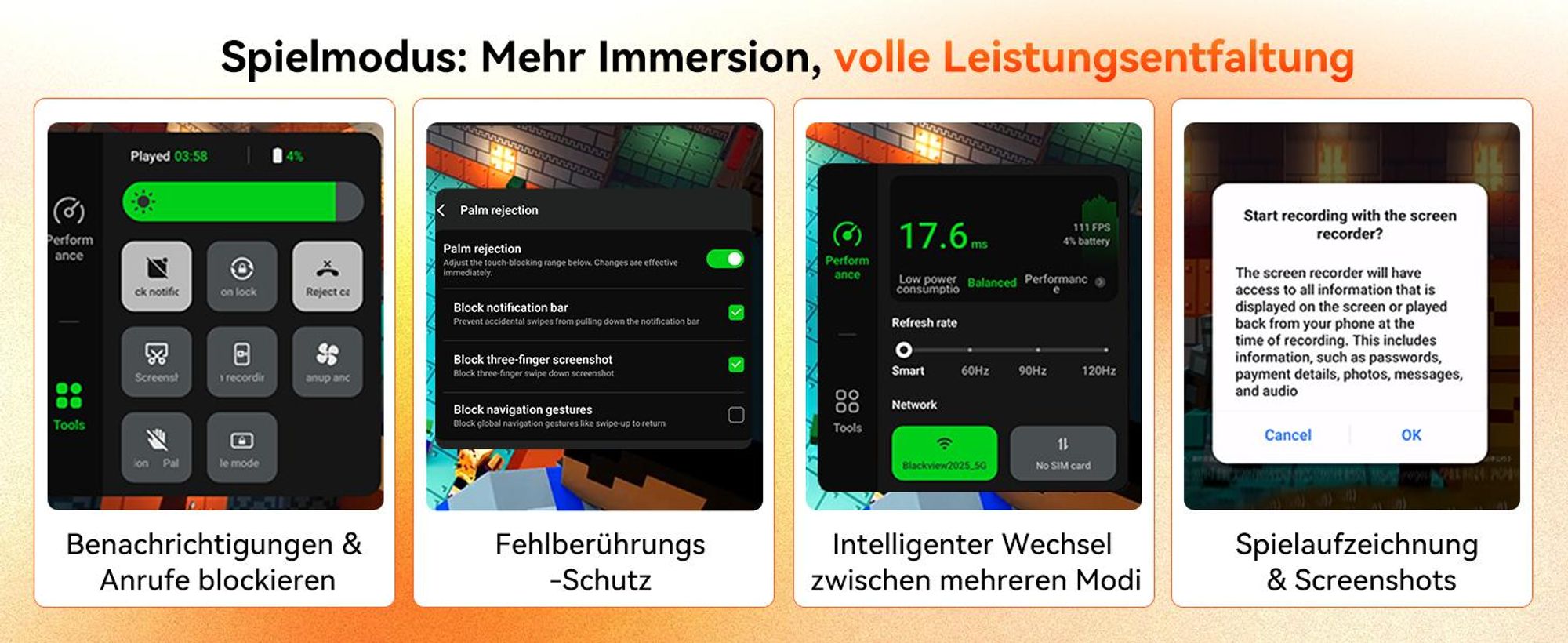Blackview Wave 10C smartphone Ohne Vertrag, Android 16, 6.88", 120Hz, 1080p, Dual SIM, Face ID, 5000 mAh, Gemini AI, DokeOS 5.0, 1080p, 4G