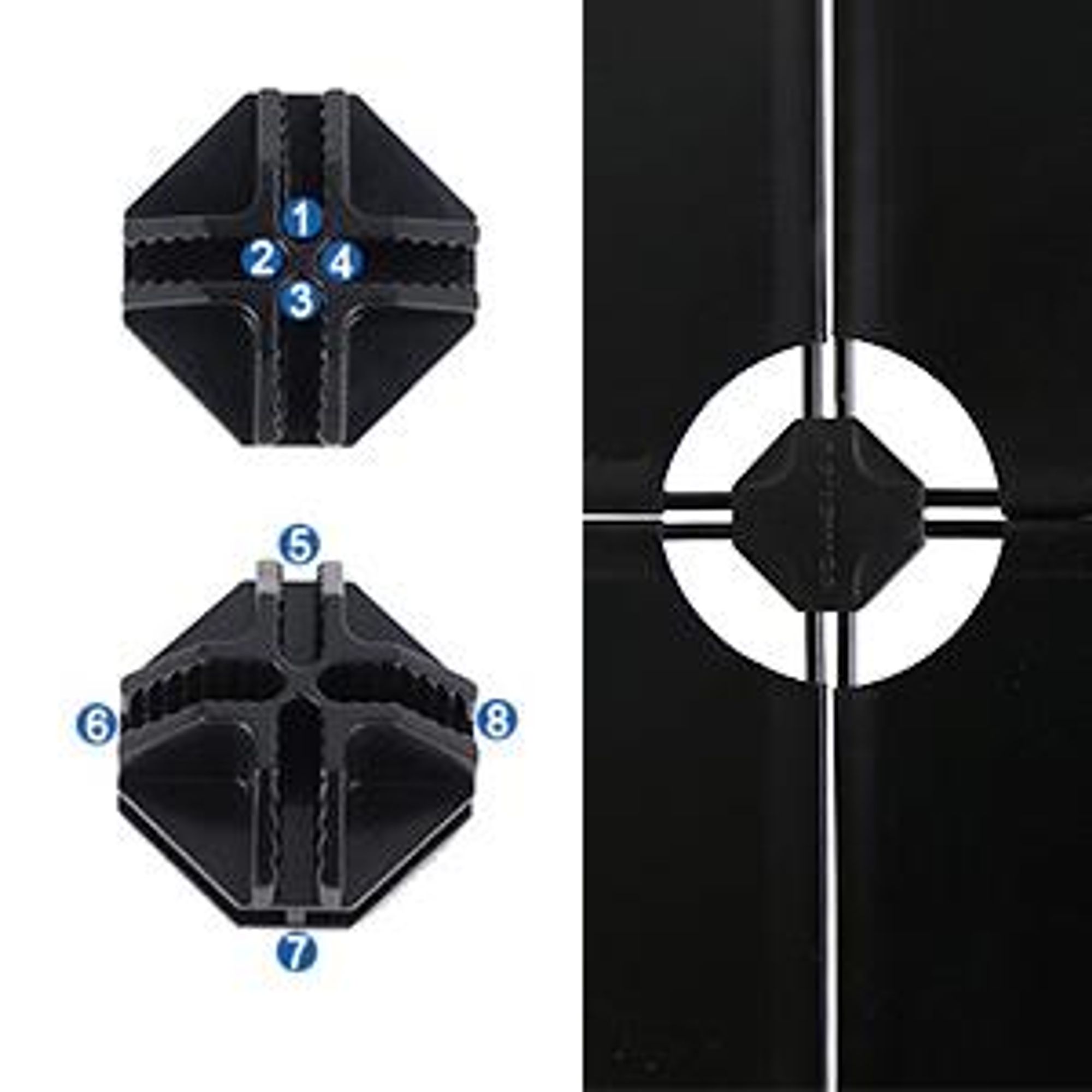 SONGMICS Regalsystem,Schuhregal,Set aus 9 Würfeln, Kleiderschrank aus Kunststoff