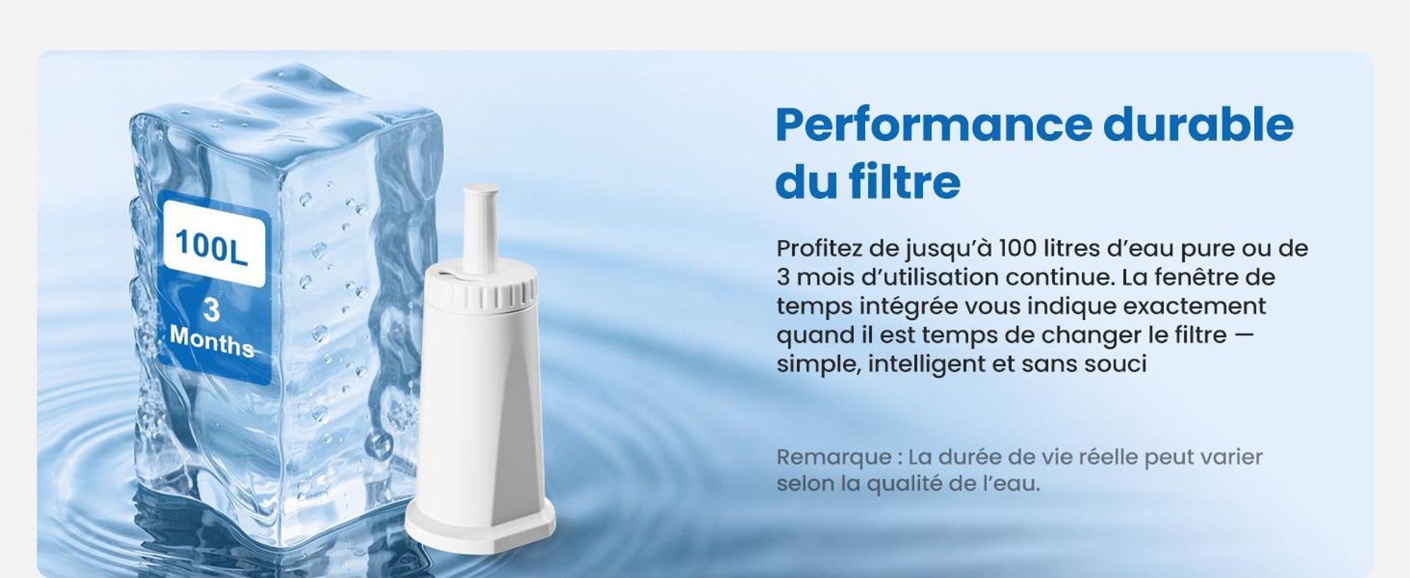 Filtre à eau de rechange pour machine à café Sage, 6 pièces de rechange pour filtre à eau Sage Barista Express Pro, Water Filter pour SES810/SES880/SES920/SES980