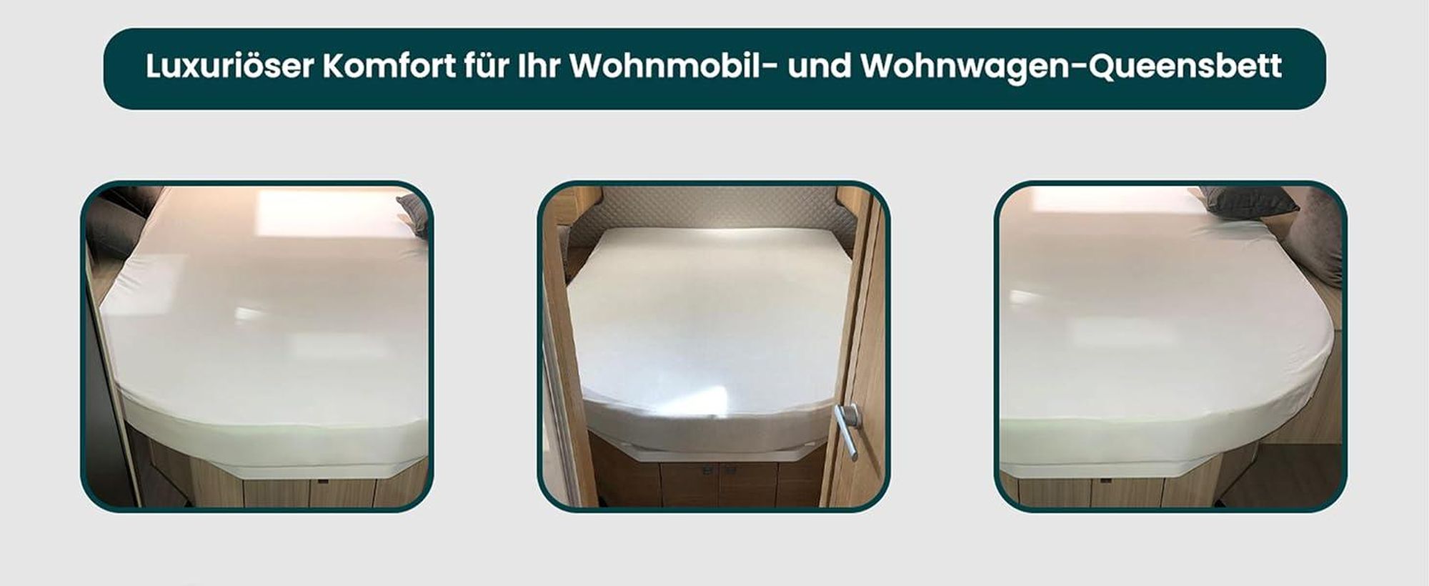 Dexitex weißer Molton Matratzenschoner aus 100% Baumwolle für Queensbett-Matratzen