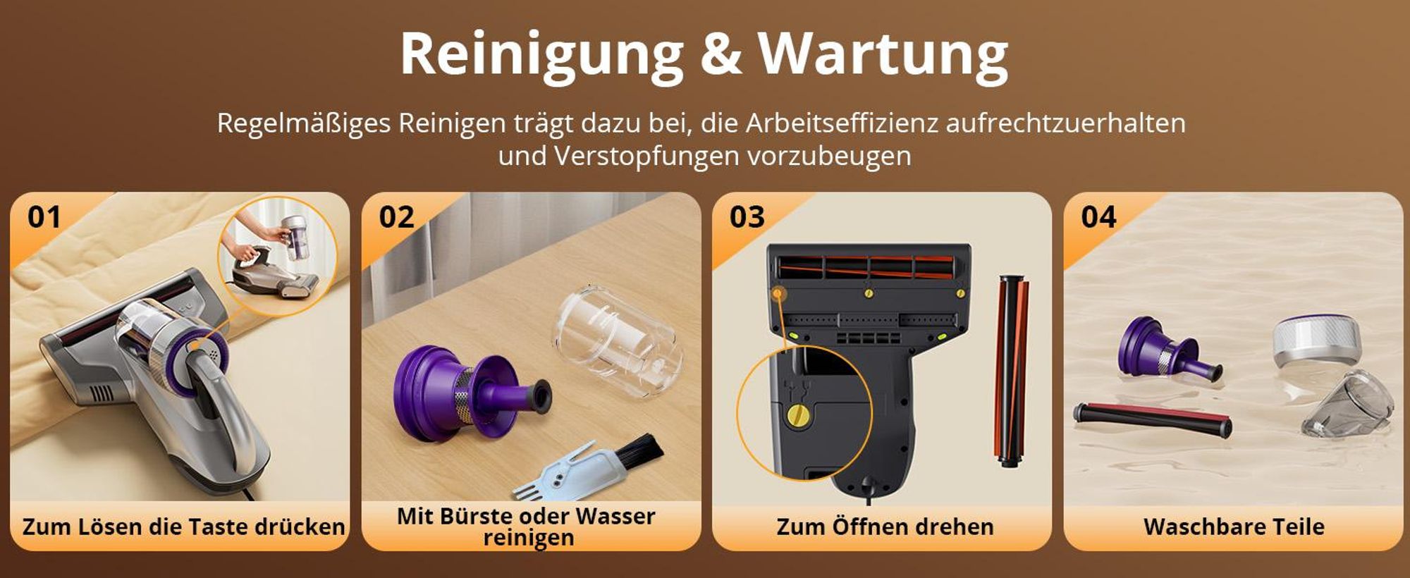 Jimmy JV35 Milbensauger für Matratzen mit UV-C Licht 700W Leistung, Matratzensauger mit Heißer Wind Funktion, Doppelter Zyklon
