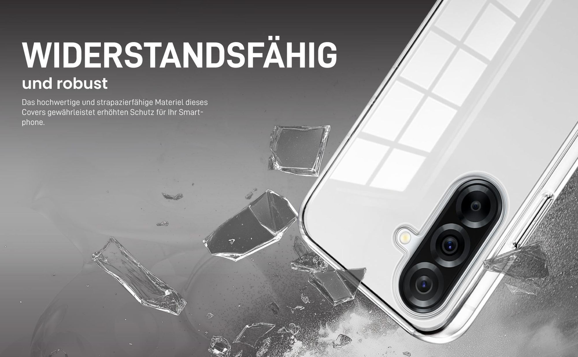 Transparentes Front Back Cover für Samsung Galaxy A56 5G mit Aufprallschutz