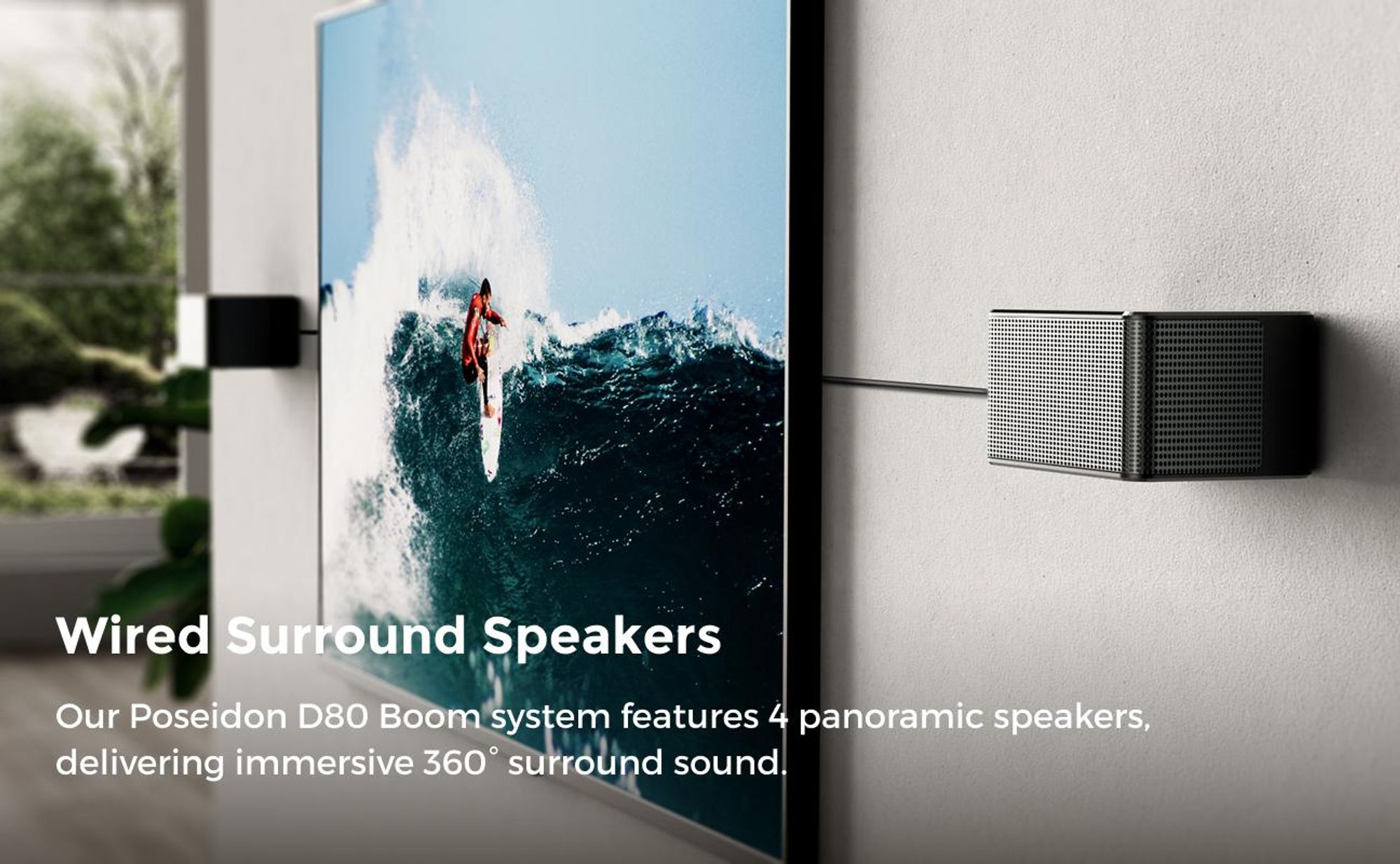 ULTIMEA 7.1 Dolby Atmos Soundbar für TV, Heimkino Sound Surround System, Poseidon D80 Boom