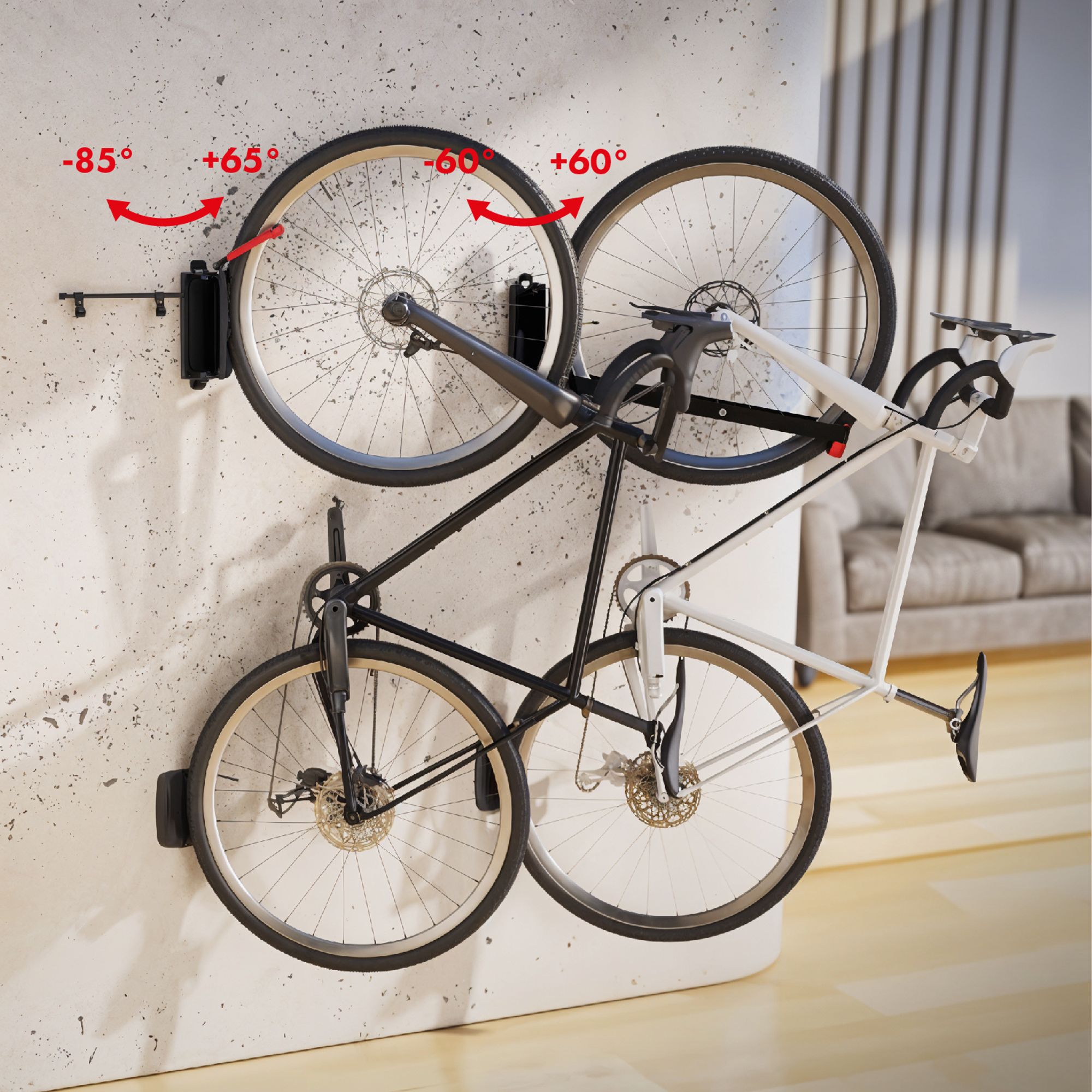 Wandfahrradträger Maclean 35kg max MC-498