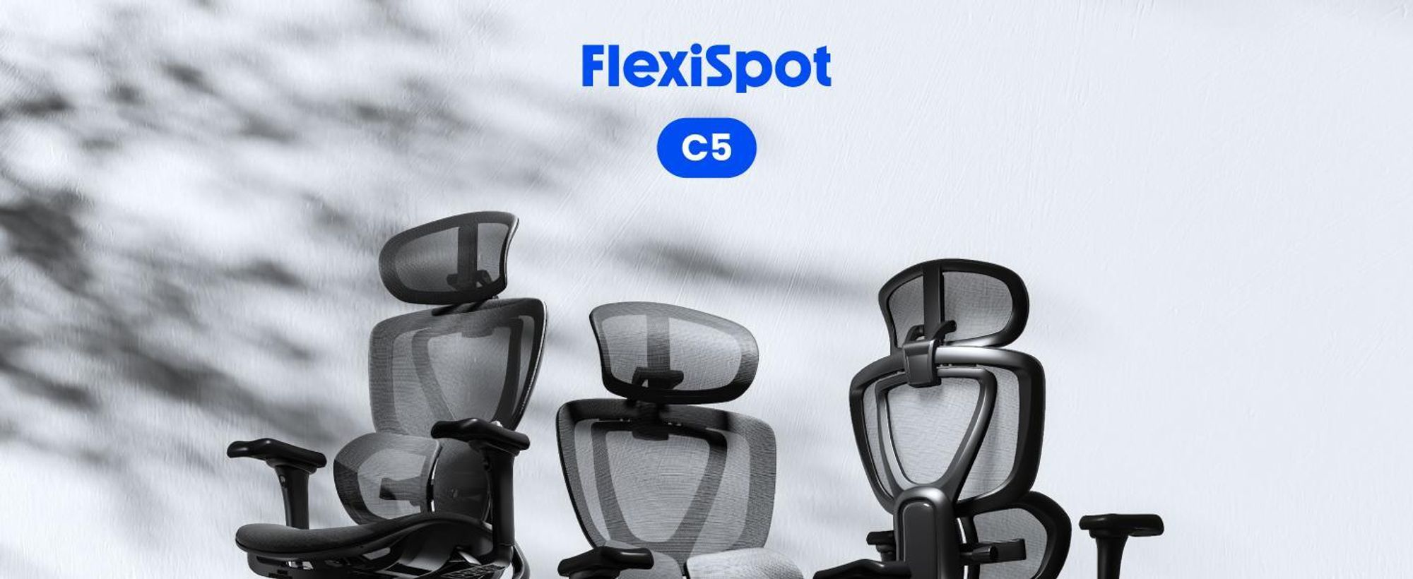 FLEXISPOT Sentinel Ergonomischer Bürostuhl mit Dual-Wing Lendenstütze, 3D-Kopfstütze, 3D-Armlehnen, verstellbarer Sitztiefe & Rückenlehne (Schwarz)