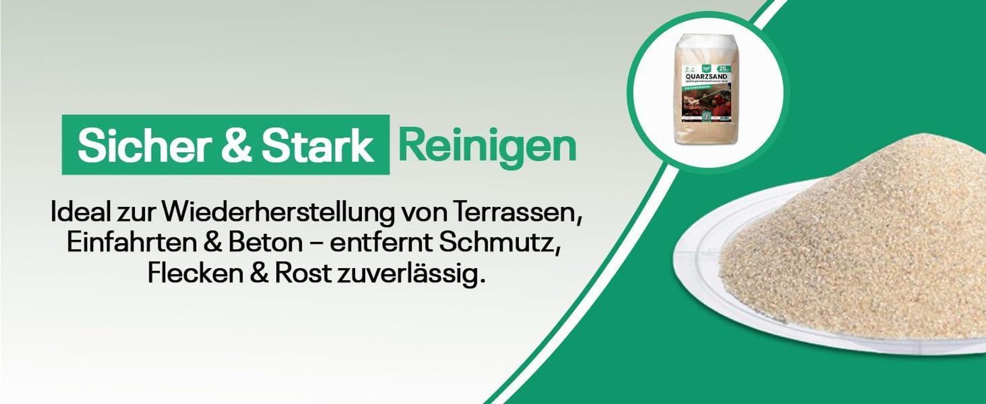 Sand Strahlmittel | Quartz sand für sandstrahlen | quarzsand 25kg (0,1-0,4)sandstrahlgranulat | Effektives Mehrwegstrahlmittel, ideal für Sandstrahlen