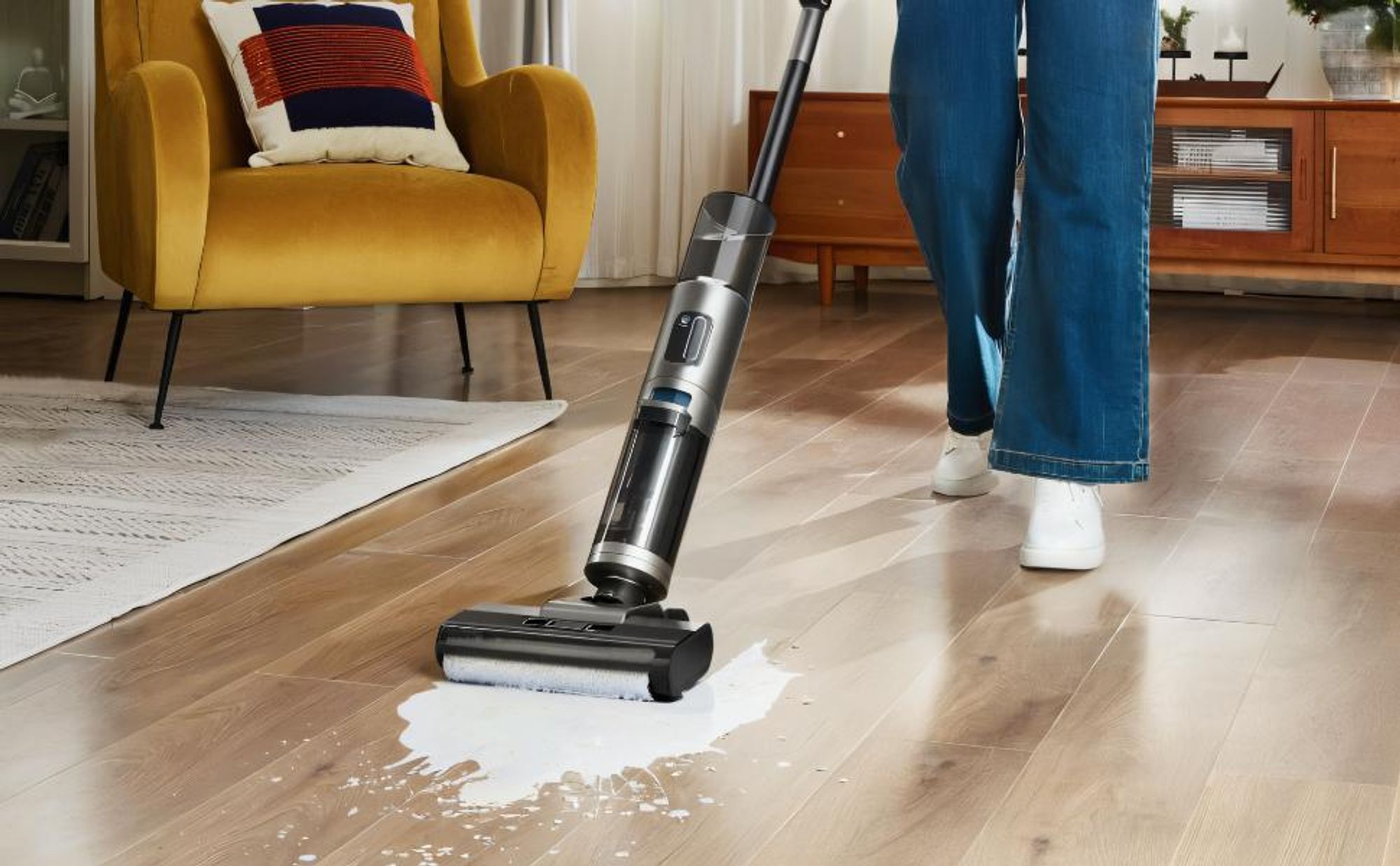 Bürste Zubehörset für EUREKA NEW430, für JONR ED12 Nass- und Trockensauger Zubehör, 2 Bürstenrollen + 3 HEPA-Filter + 1 Reinigungsbürste