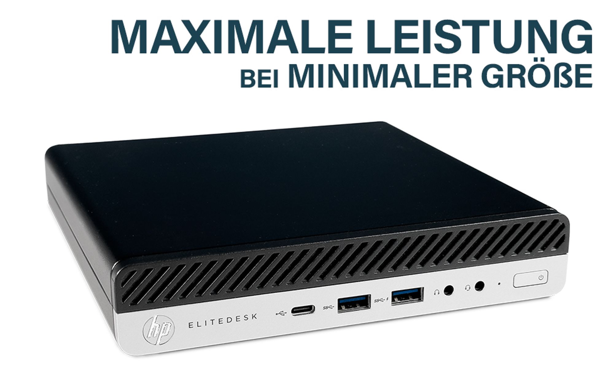 HP Mini PC mit Intel i5 - Desktop Computer + Rechner für Office / Büro mit 3,5 GHz - 16GB DDR4 RAM - 512GB SSD - WLAN - Win 11 Pro + Greed Mousepad