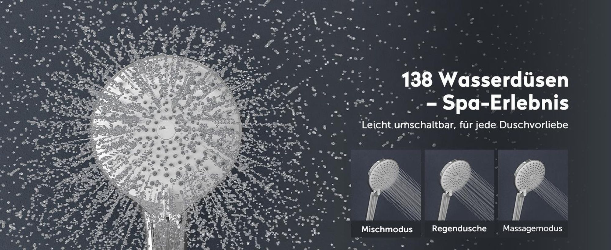 doporro Badewannenarmatur Thermostat mit Handbrause, Wasserfall Wannenarmatur aus Messing mit 38° C Sicherheitssperre Matt schwarz Duschsystem8