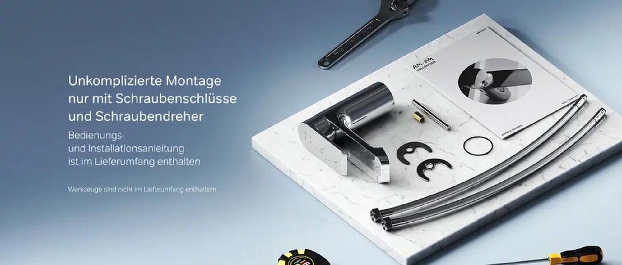 AM.PM Wasserhahn Bad Chrom Waschtischarmatur Bad Armatur Mischbatterie Waschbeckenarmatur Einhebelmischer Badezimmer