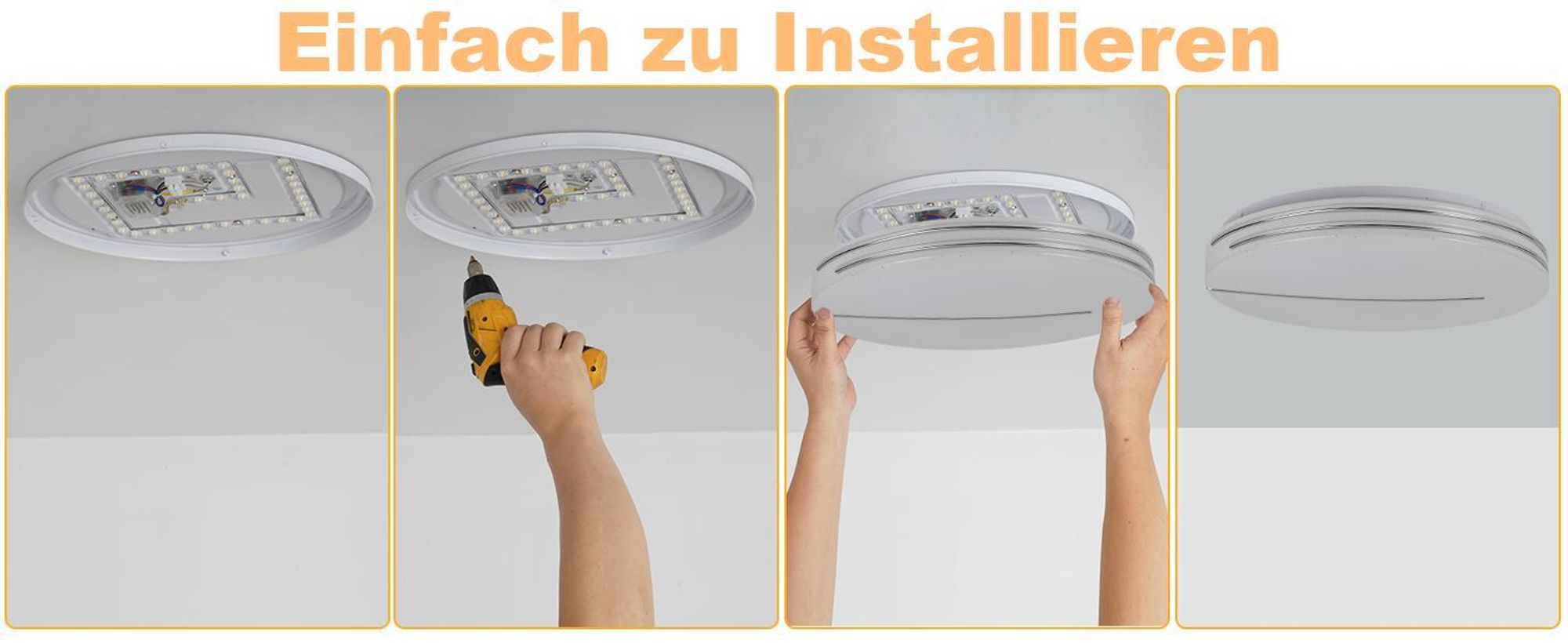 ZMH lampada da soffitto LED da soggiorno - Ø40cm lampada da soggiorno dimmerabile con telecomando 44W lampada da camera da letto cielo stellato camera da letto moderna illuminazione da soffitto rotonda per cucina corridoio