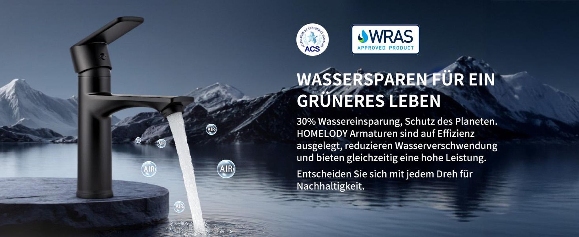 Homelody Wasserhahn Bad Schwarz,Waschtischarmatur Mischbatterie Waschbeckenarmatur Einhebelmischer, Ablaufventil mit Pop-up Mechanismus für Badezimmer