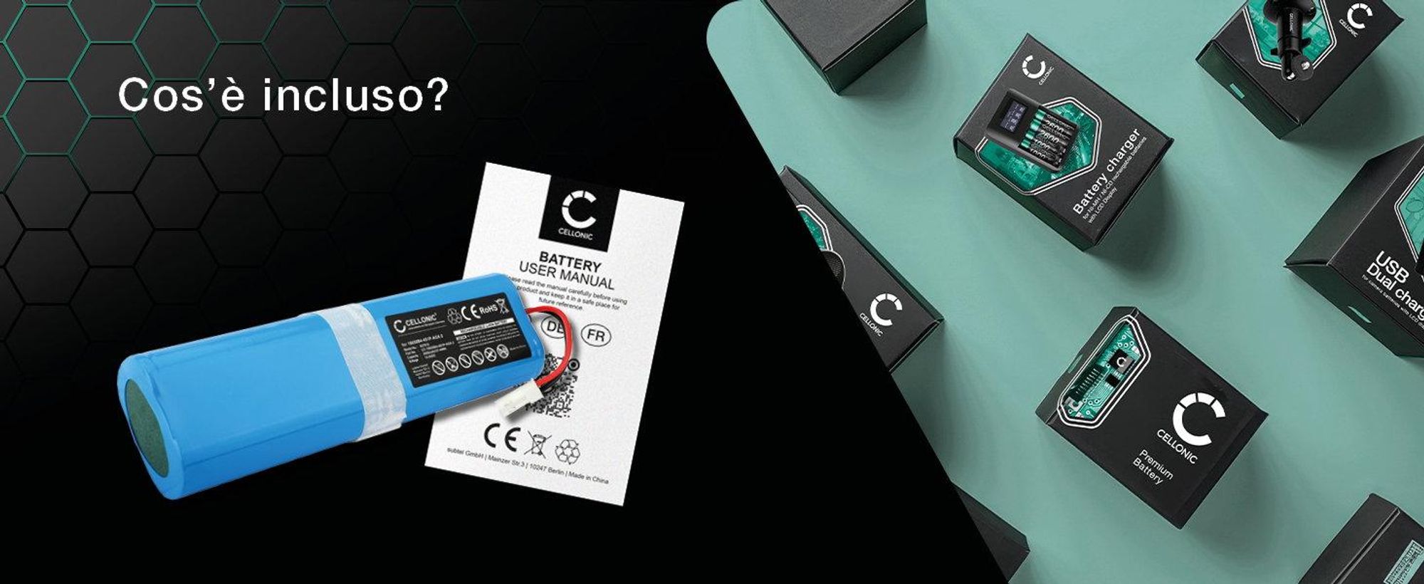 CELLONIC 1x Batteria per Aspirapolvere Compatibile con ZACO V3, V40, Compatibile con ILIFE V5s Pro, Compatibile con ZACO SUN-INTE-202 – (2600mAh, 14.4V)