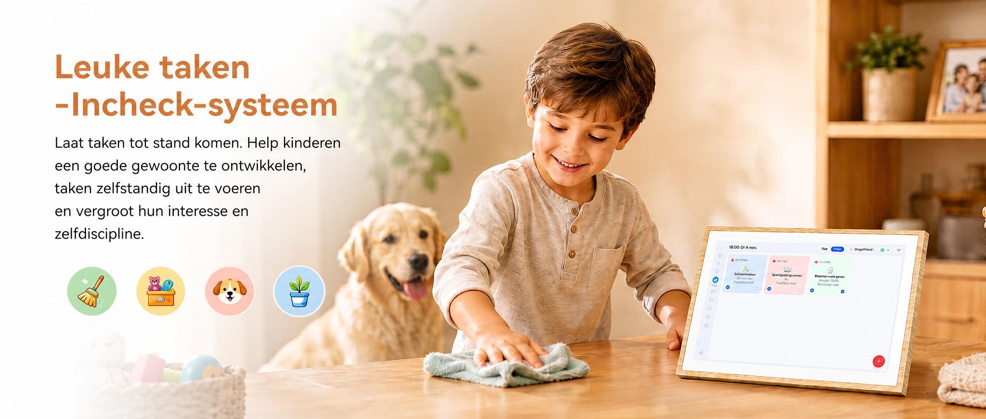 Blackview NEST 10, 10,1-inch digitale kalender en fotolijst met touchscreen, WIFI, 1280x800, 16:10, foto-deling, een uniek cadeau voor koppels