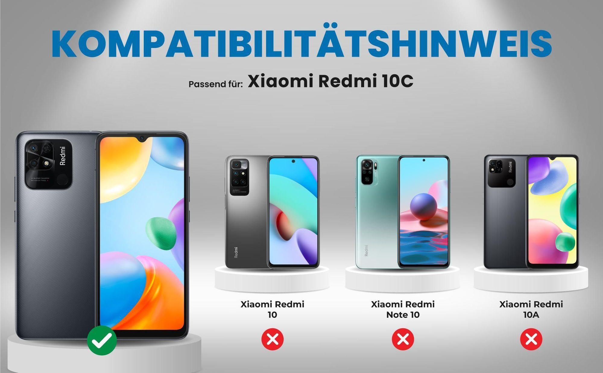 Kompatibilitätshinweise Hülle für Xiaomi Redmi 10C
