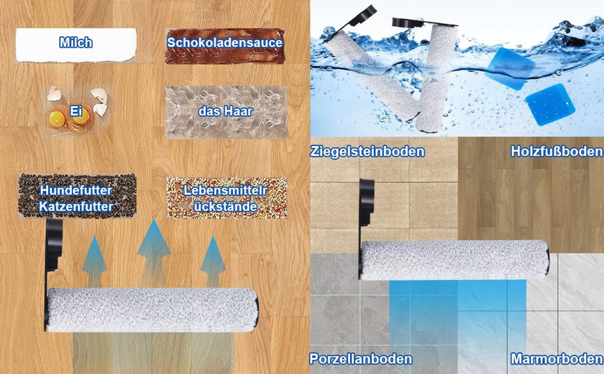 Bürste Zubehörset für EUREKA NEW430, für JONR ED12 Nass- und Trockensauger Zubehör, 2 Bürstenrollen + 3 HEPA-Filter + 1 Reinigungsbürste