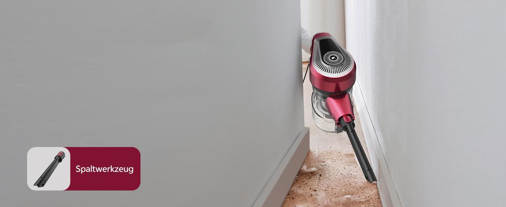 Vactidy C8 Staubsauger mit Kabel 7m/60kPa/600W Handstaubsauger 1,5L Beutelloser Staubbehälter, Antiverhedderungs-Bürste für Böden Teppiche Tierhaare