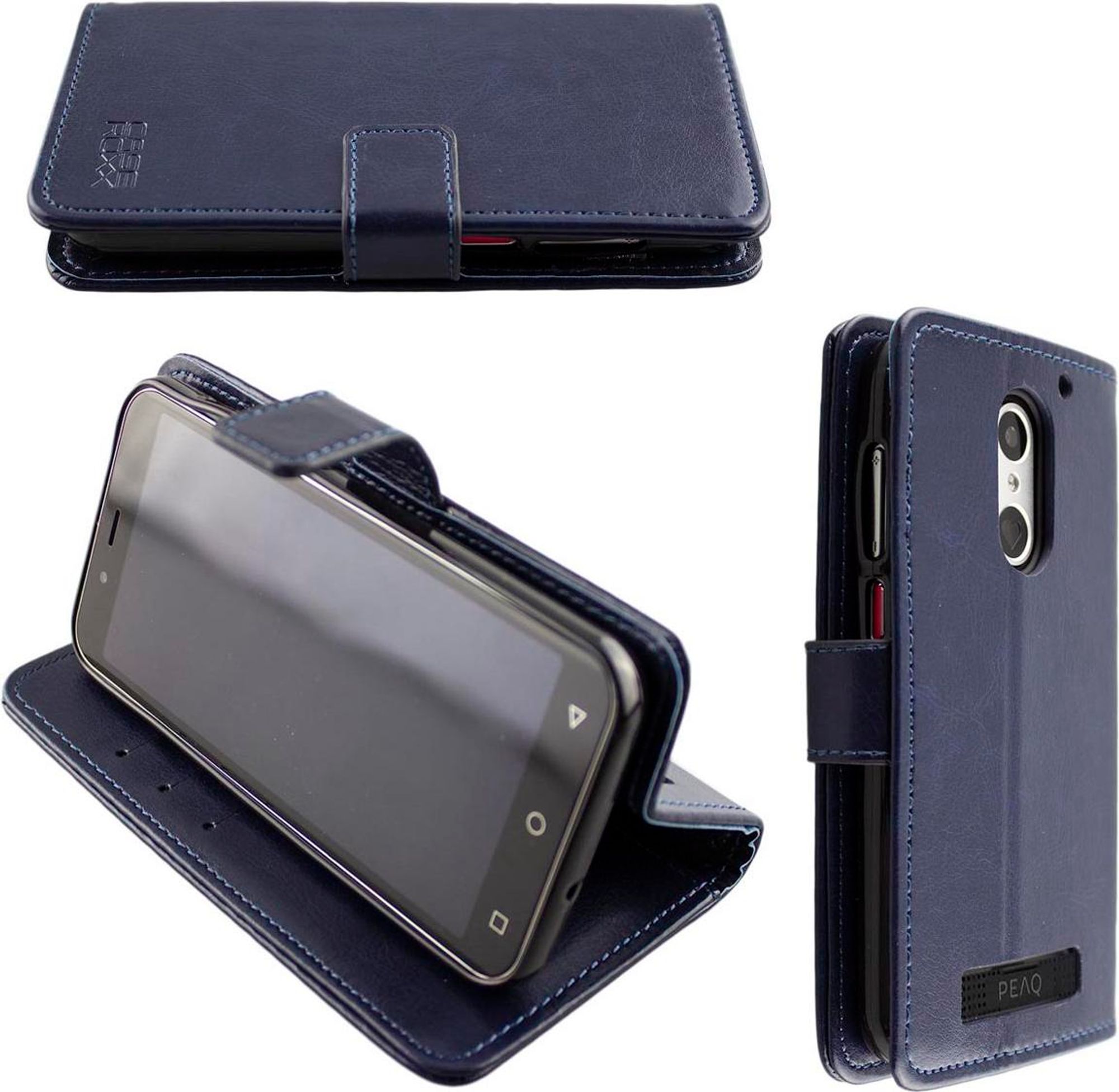 caseroxx Handy Hülle Tasche kompatibel mit PEAQ PSP 400 Bookstyle-Case Wallet Case Bild 1