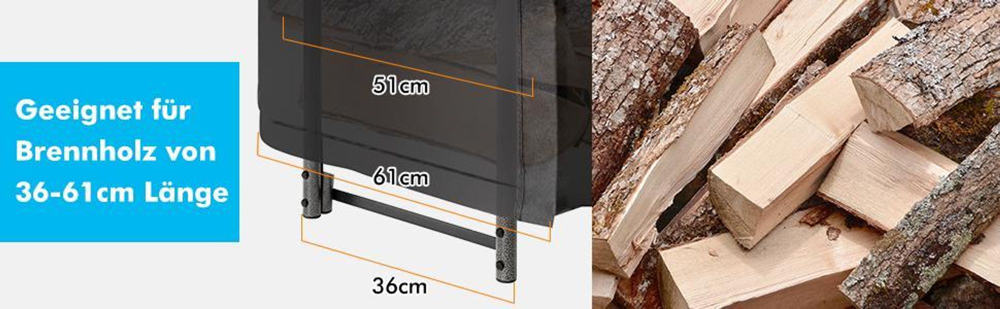 COSTWAY Kaminholzregal Metall, Brennholzregal mit wasserdichter Abdeckung, Kaminholzständer, Feuerholzregal 240 x 35,5 x 122,5 cm