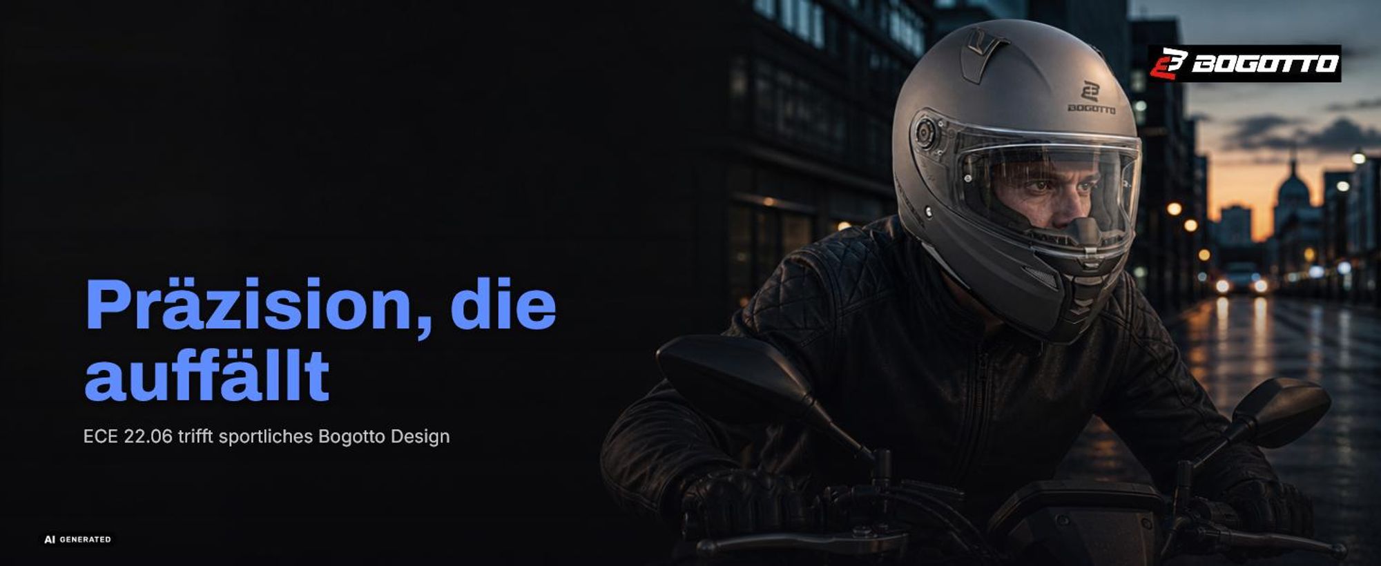 Bogotto FF110B Helm, titan matt, M (57/58)