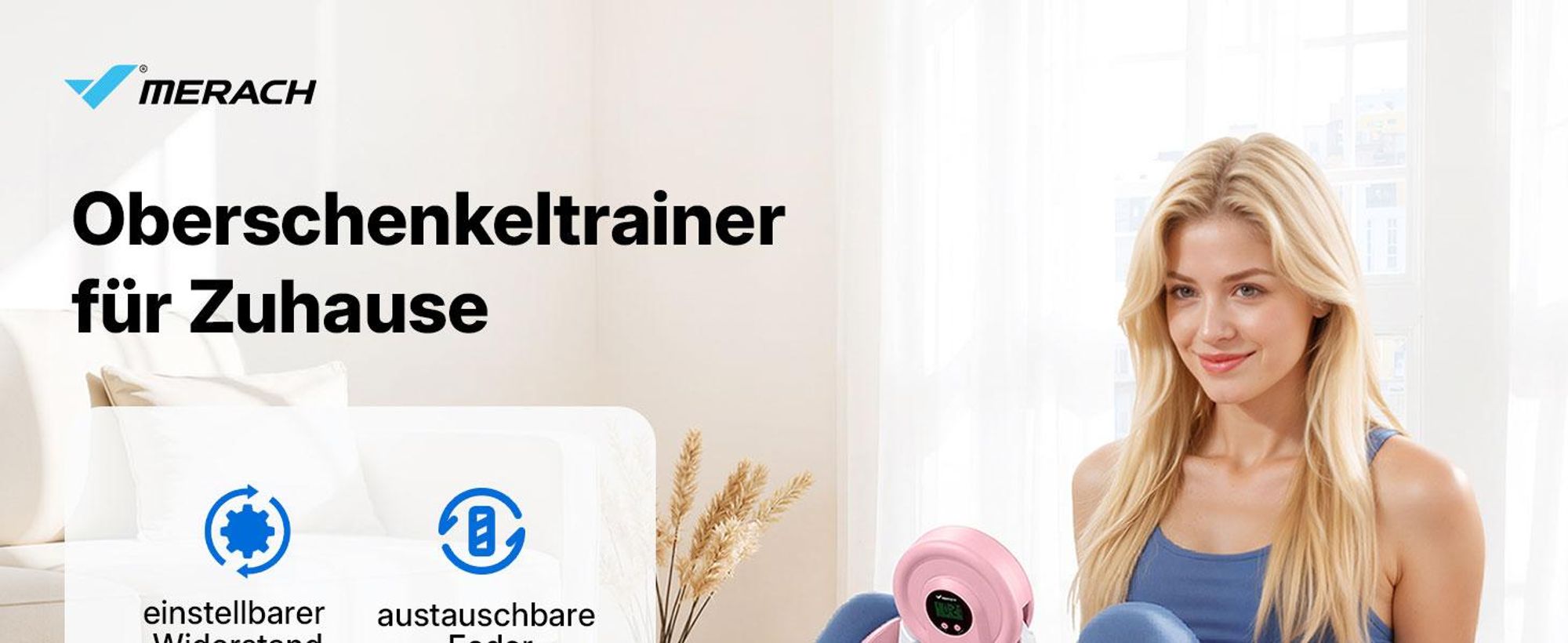Beckenbodentrainer, Oberschenkeltrainer, Beintrainer, postnatale Rückbildung. Kompakt, tragbar, vielseitig einsetzbar