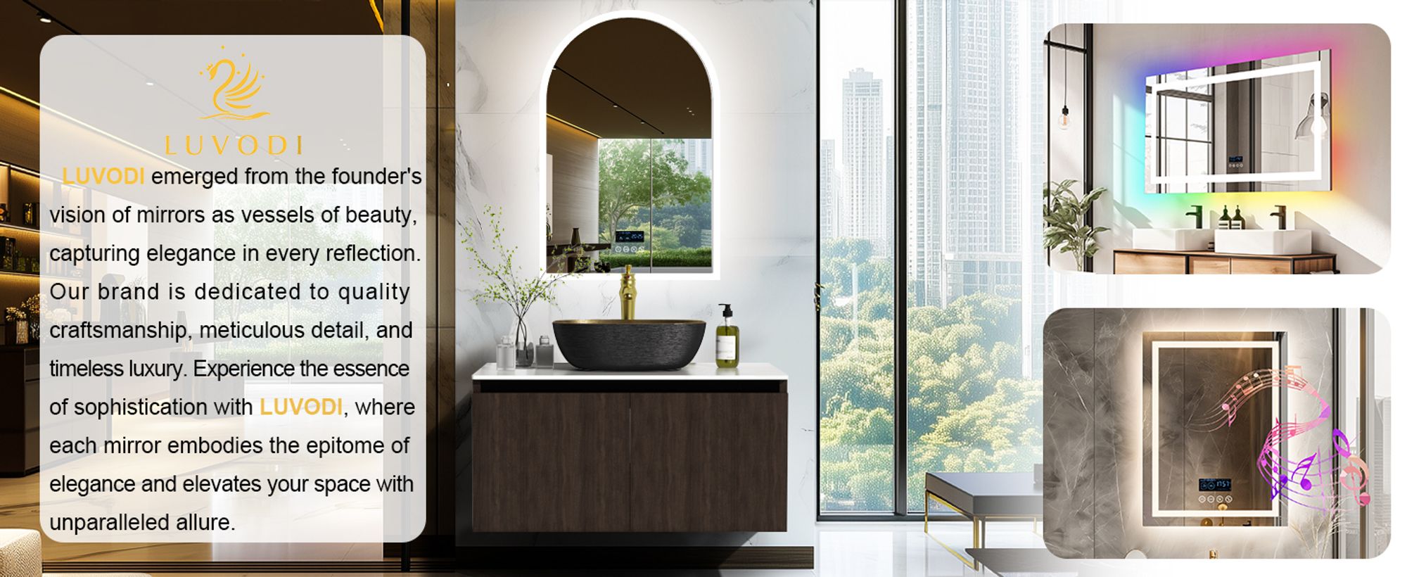 WISFOR Badmöbel Set Waschtisch inkl.Unterschrank/Waschbecken/Wasserhahn, 100 x 50 x 69 cm