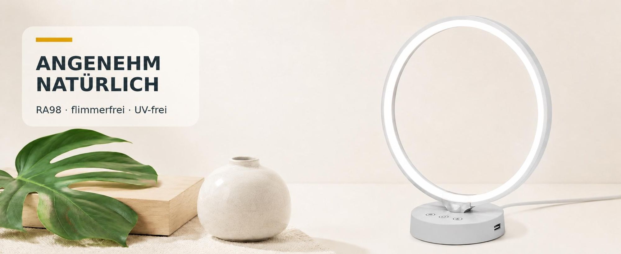 2-in-1 Tageslichtlampe, 10000 Lux Lichttherapielampe, UV-frei,mit Fernbedienung, 3 Farbtemperaturen,4 Dimmstufen,Timer & Memoryfunktion,SAD Lampe,Weiß