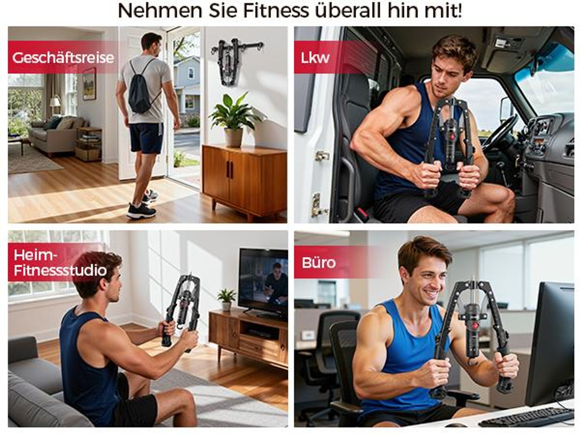 FLYBIRD 3-in-1 Gerät Arm-Twister Trainingsgerät, Widerstand 10–200 KG Brust & Core Training, Verstellbarer, Rucksack & Knieschoner