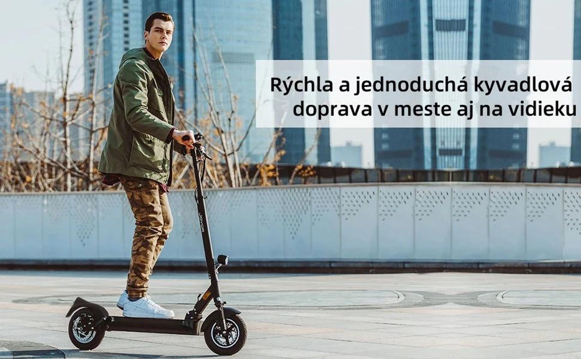 Elektrický Kolobežka JOYOR Y8-S S Certifikátom ABE - 500W Motor 48V26AH Batéria 85KM Dojazd Kotúčová Brzda - Čierna
