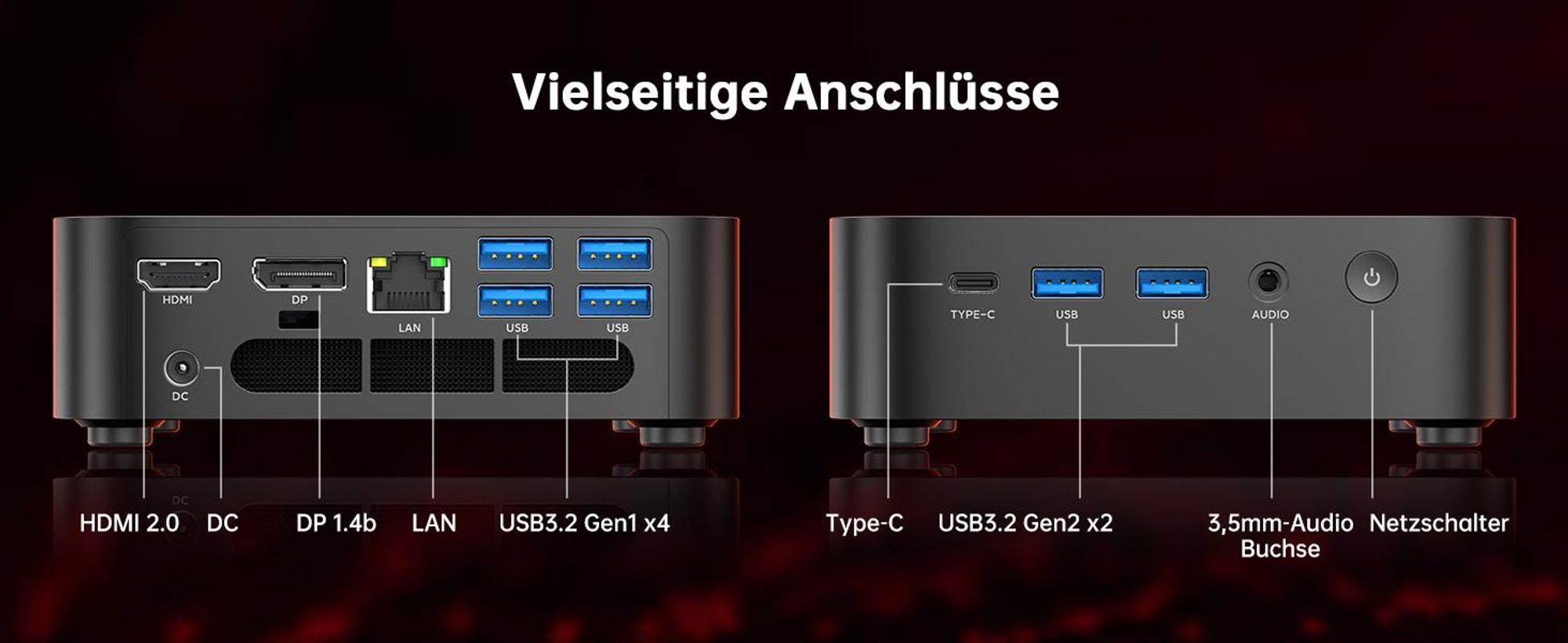 ACEMAGIC K1 Mini PC, AMD Ryzen 5 7430U, 16GB LPDDR4X RAM, 512GB M.2 SATA SSD, AMD Radeon Graphics, Windows 11 Pro