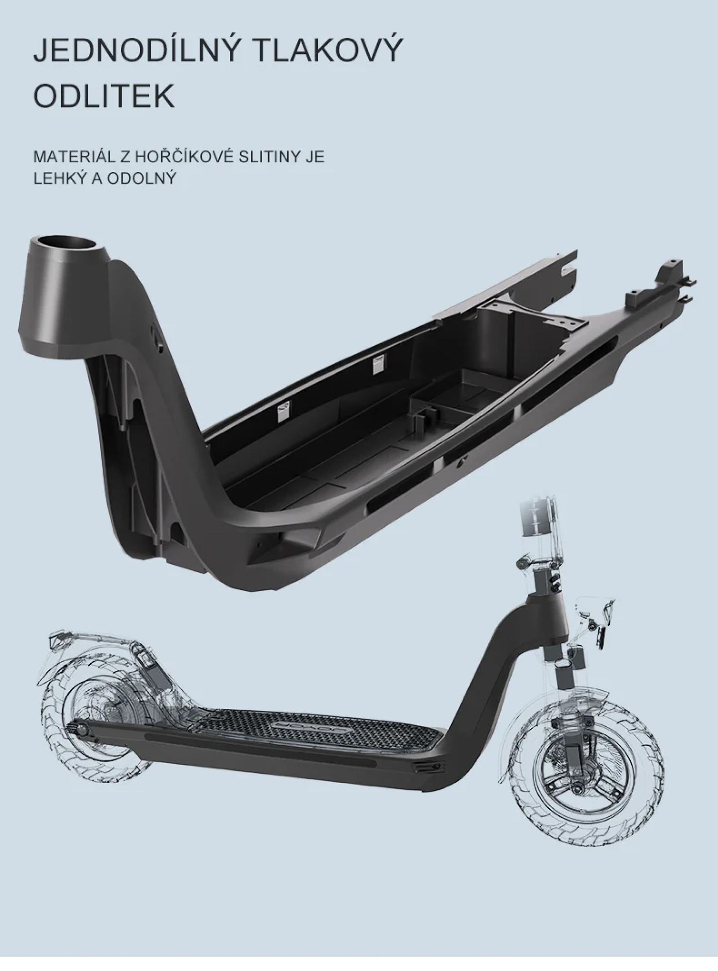 JOYOR C10E Elektrická koloběžka - 500W Motor 48V10.4AH Baterie 10 Palcové Pneumatiky ABE  Kotoučové Brzdy - Černá