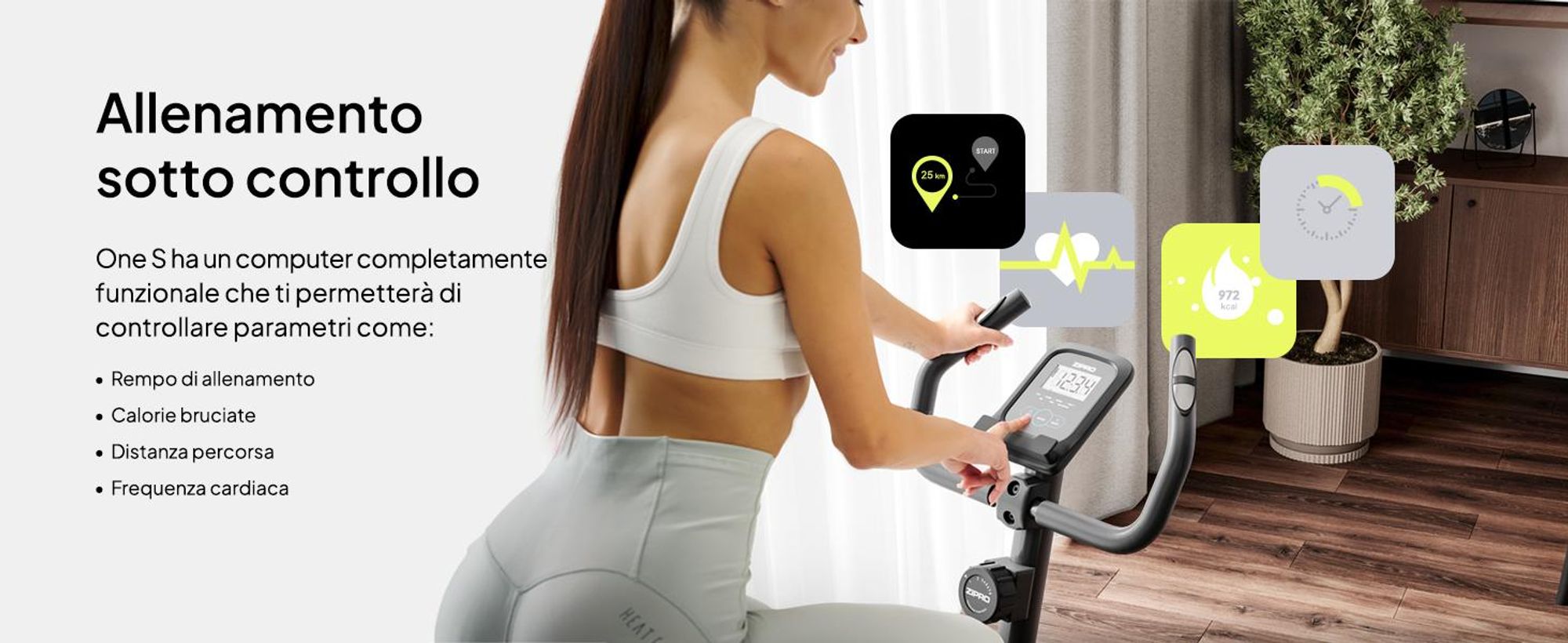 Zipro ZIPRO One S Allenatore per biciclette magnetico