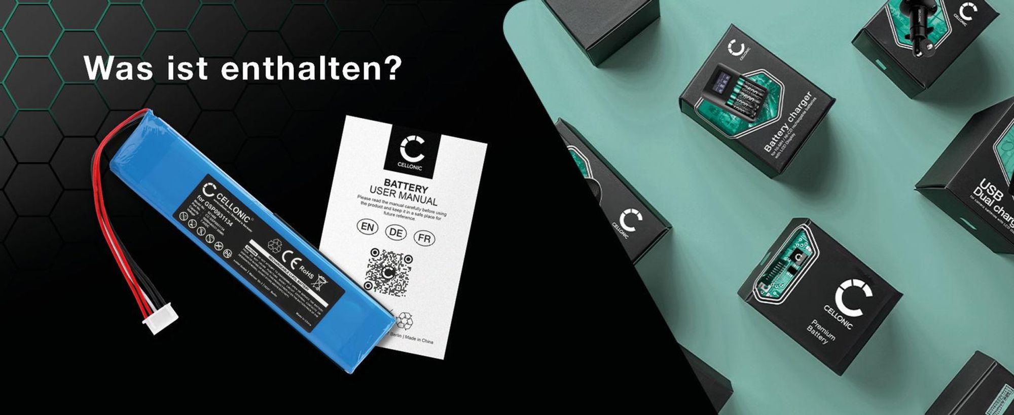 CELLONIC Akku kompatibel mit JBL Xtreme 1, GSP0931134 – 1x Akku 5000mAh
