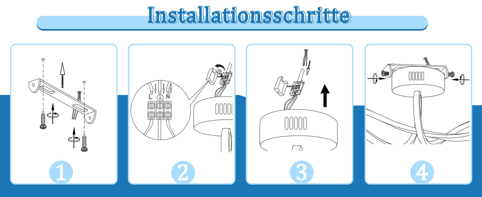 ZMH Deckenleuchte Schlafzimmer Deckenlampe Wohnzimmer Modern Weiß 12W Design  3000K Warmweiß Küchenlampe Innen Deckenbeleuchtung LED