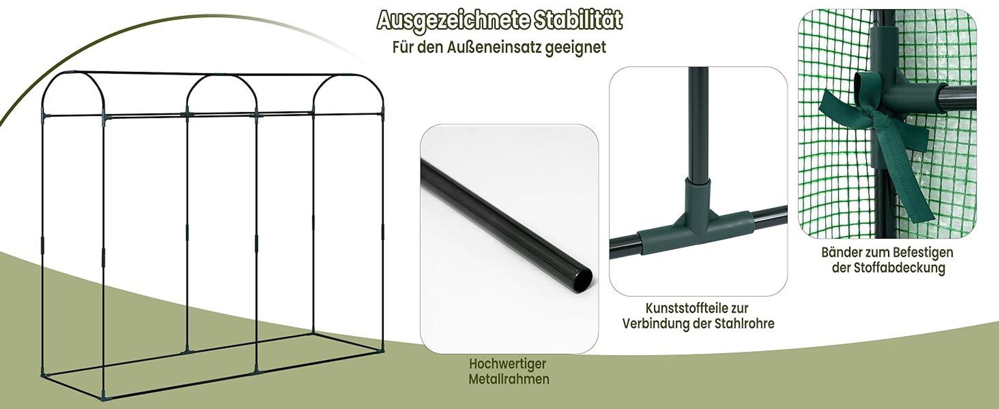 Woltu W0UETT0809, Gewächshaus, 680 mm, 2000 mm, 1700 mm