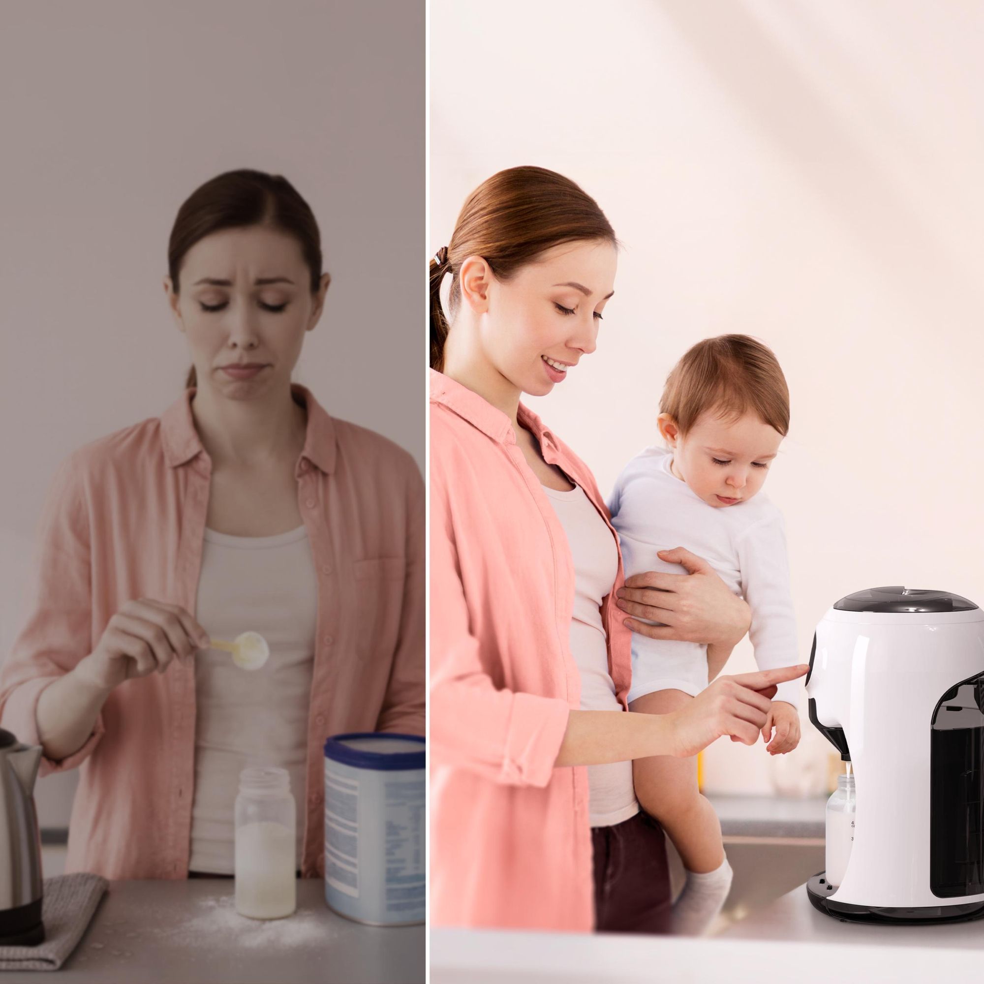 Babykostwärmer Pro - Automatischer Flaschenzubereiter - Baby Milch Maschine - Fläschchen fertig in Sekunden - mit 4 Temperatureinstellungen