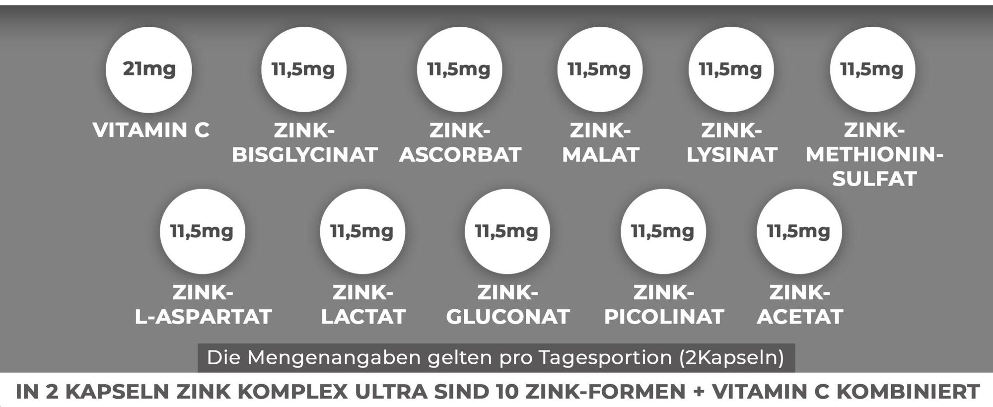 QIDOSHA Zink-Komplex plus Vitamin C: Vorteile