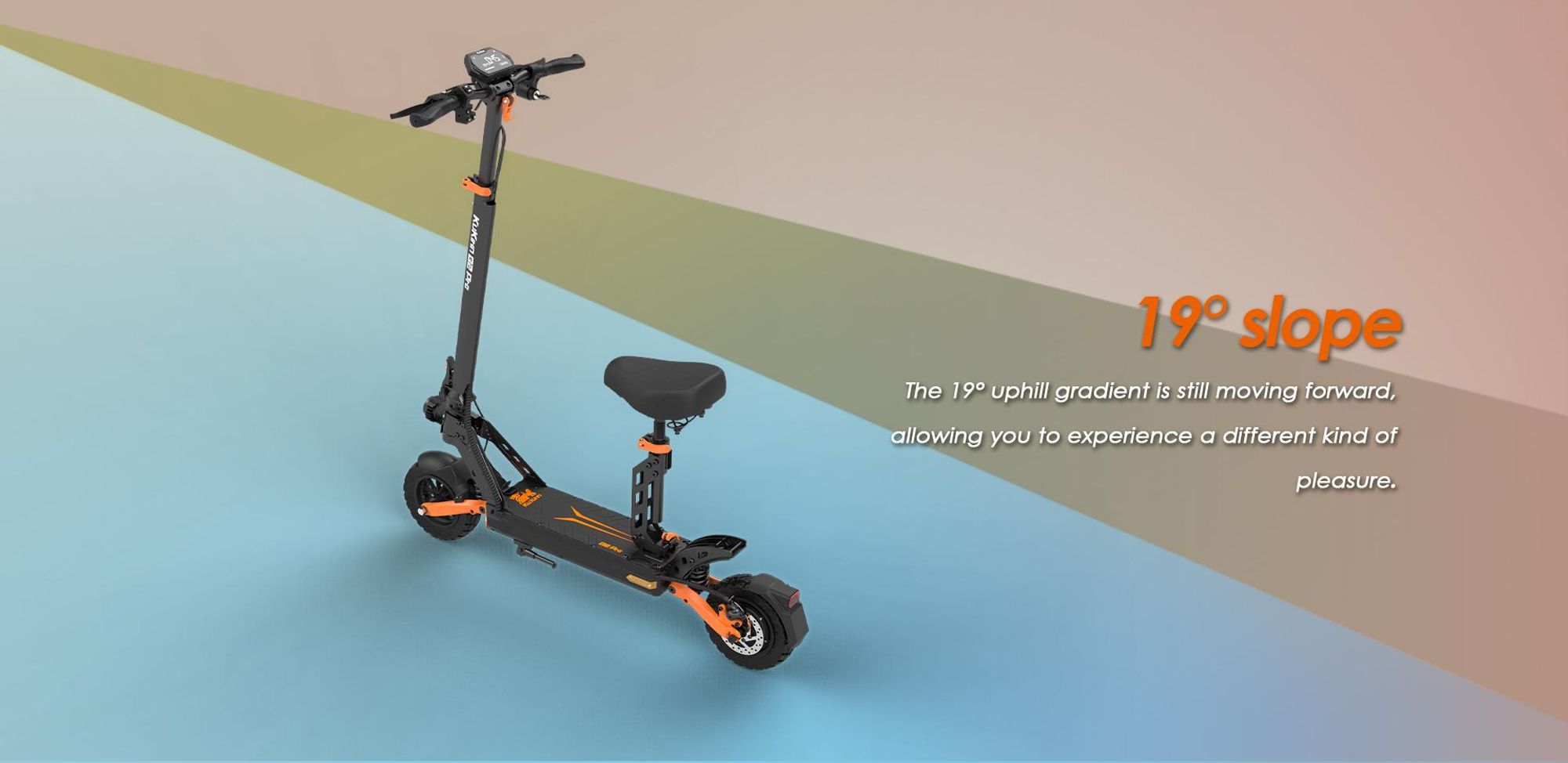 G2 PRO - Trottinette électrique pliable - Roues 9" - Batterie 48v 15Ah - Autonomie 55KM – Freins à double disque - Selle amovible - Écran LED