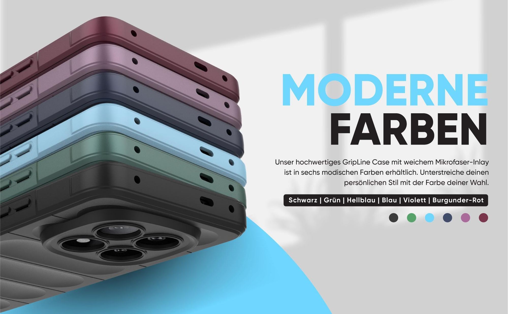 Handyhülle für das Xiaomi Redmi Note 14 Pro+ 5G - verschiedene Farben und modernes Design