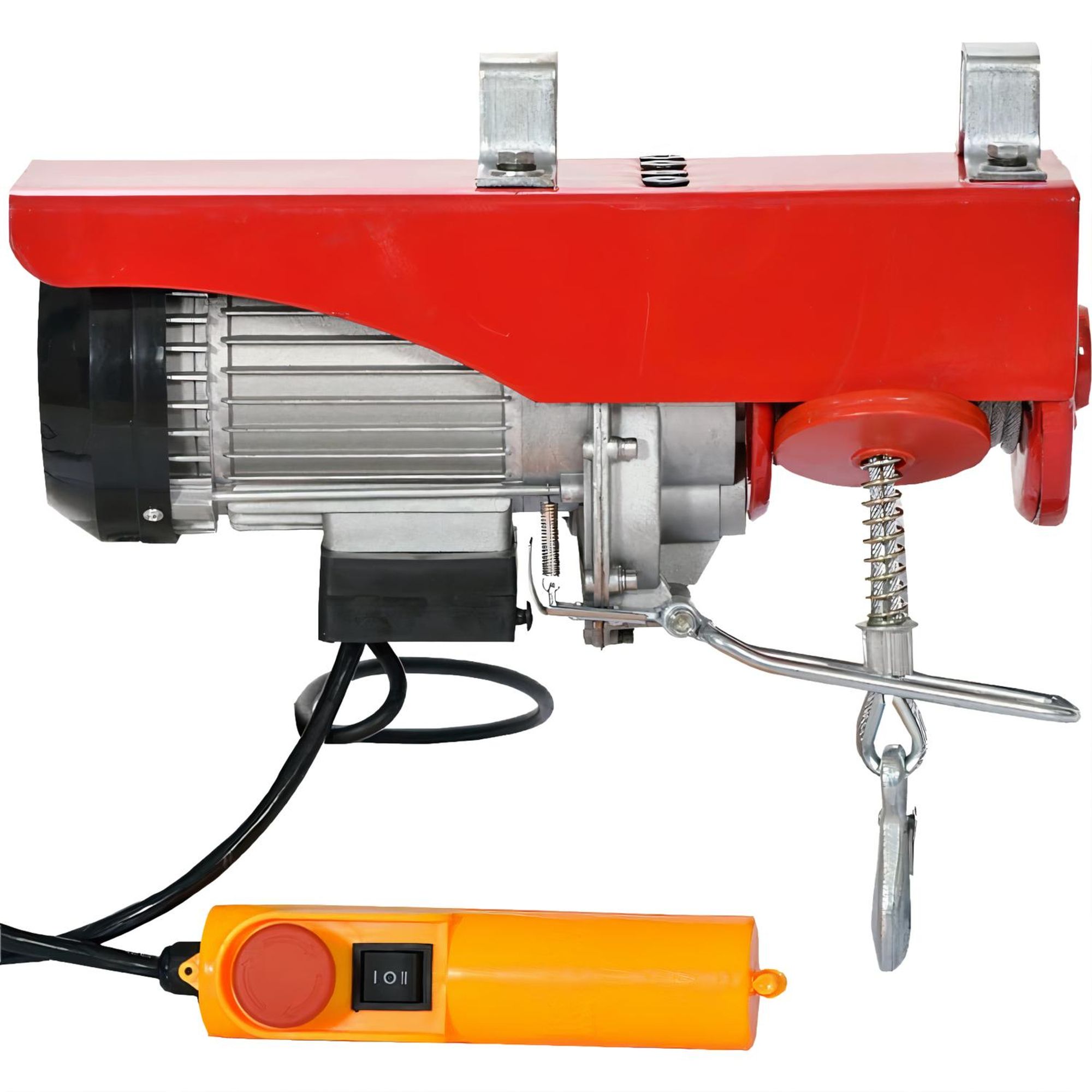 KRAFT&DELE | Elektrische Seilwinde, 400-800kg, Seilzug Motorwinde 1300W, Kupfermotor Flaschenzug, 10m/min Hubgeschwindigkeit Hebezug, Fernbedienung, Seilhebezug, Kettenzug