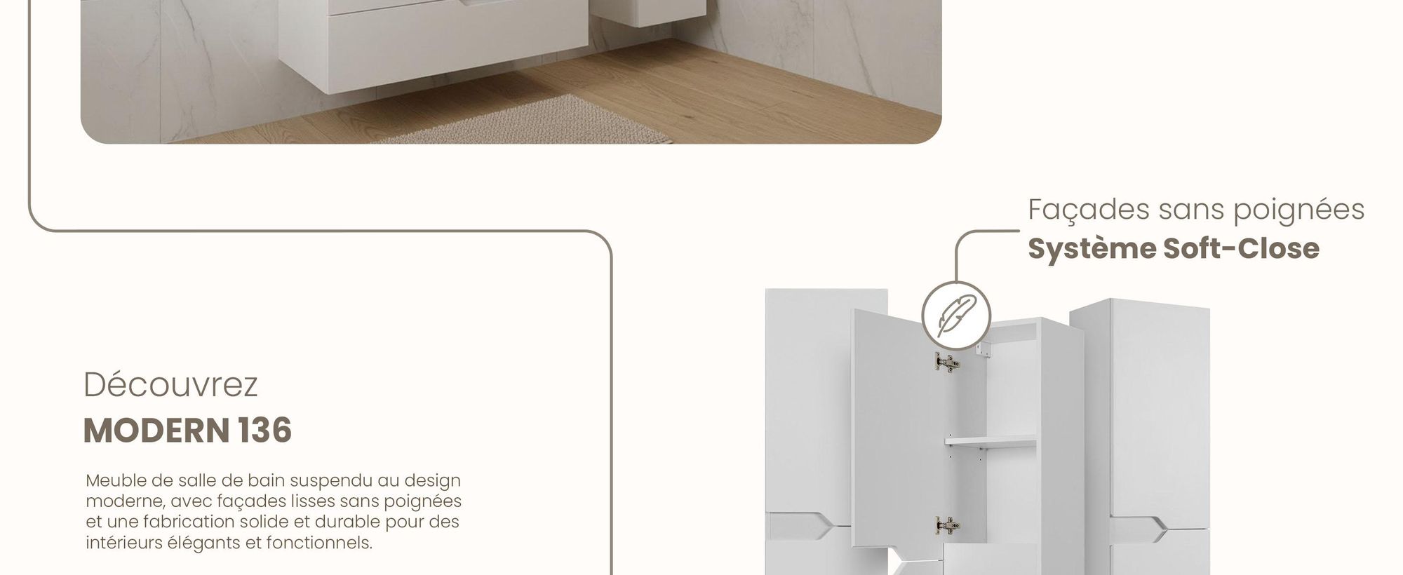 RODAN, meuble de salle de bain, armoire moderne, meuble sous vasque, meuble sous lavabo