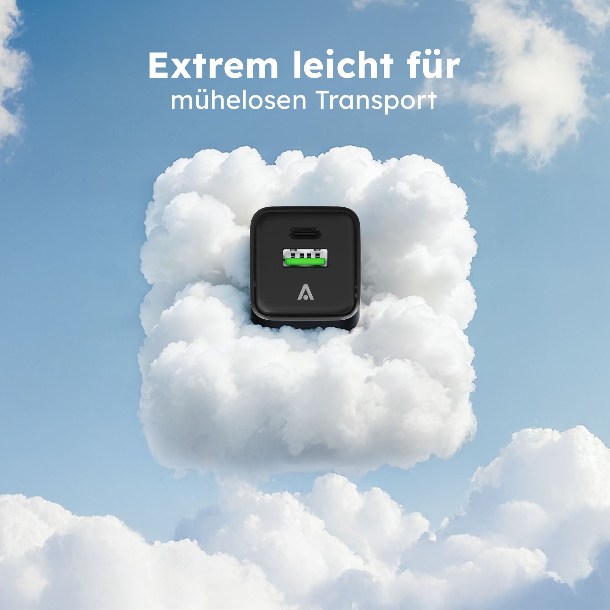 alkaya NEXUS-Laderät mit GaN-Technologie schwarz - Netzteil