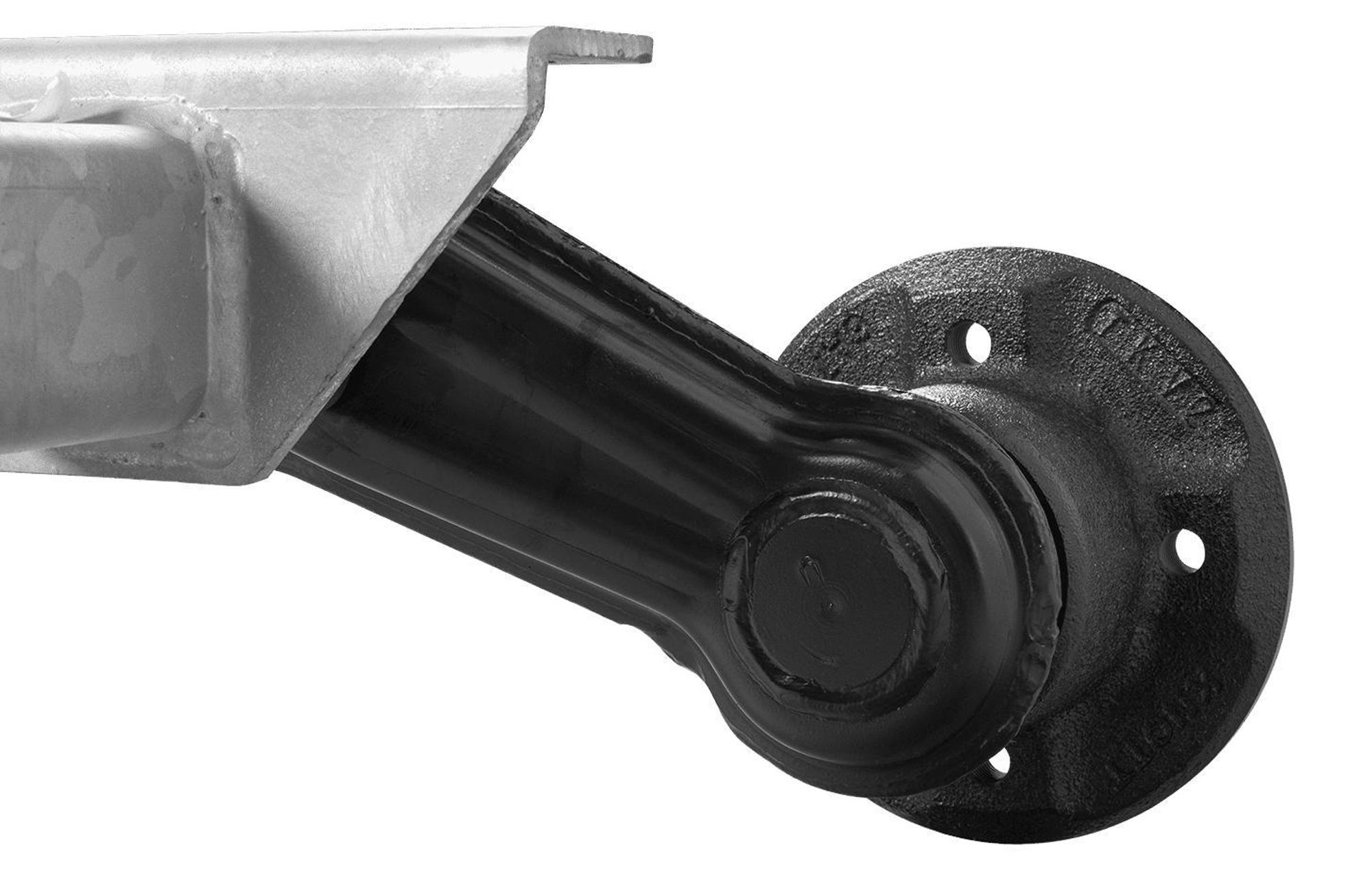 KNOTT ungebremste Achse 750 kg, 1130 mm Auflage, für leichte PKW-Anhänger