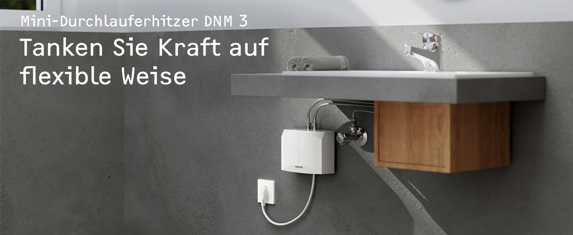 Mini-Durchlauferhitzer DNM 3: Nur fürs Handwaschbecken im Gäste-WC!