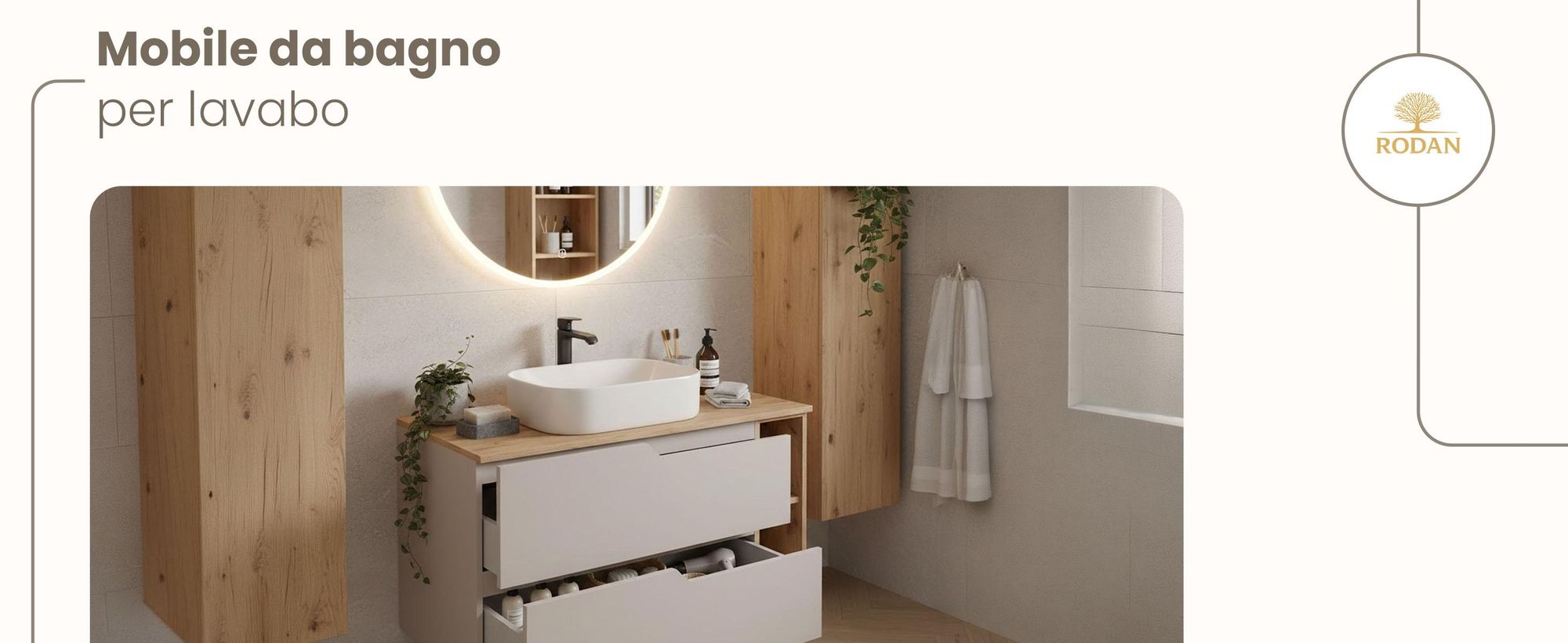 RODAN, mobile bagno, mobile sotto lavabo, mobile bagno moderno, mobili per il bagno