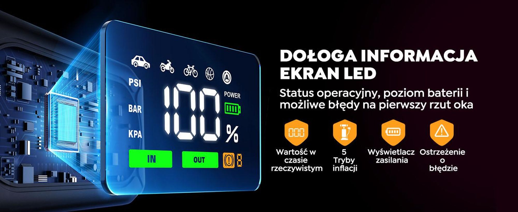 Buture Rozrusznik samochodowy Jump Starter Power Bank, 5000 A, 16800 mAh(do wszystkich silników benzynowych i silników Diesla  10,0L) BC02