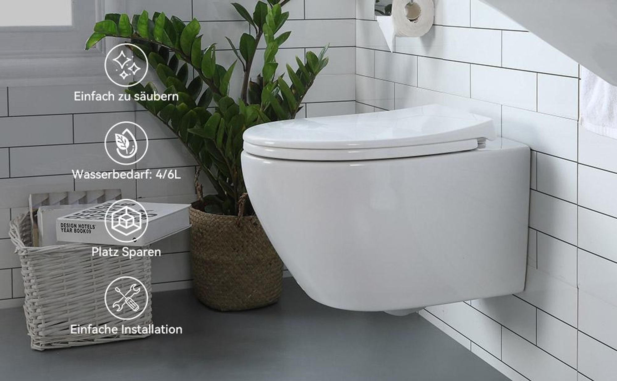 Modern Design wandmonatige Toilette