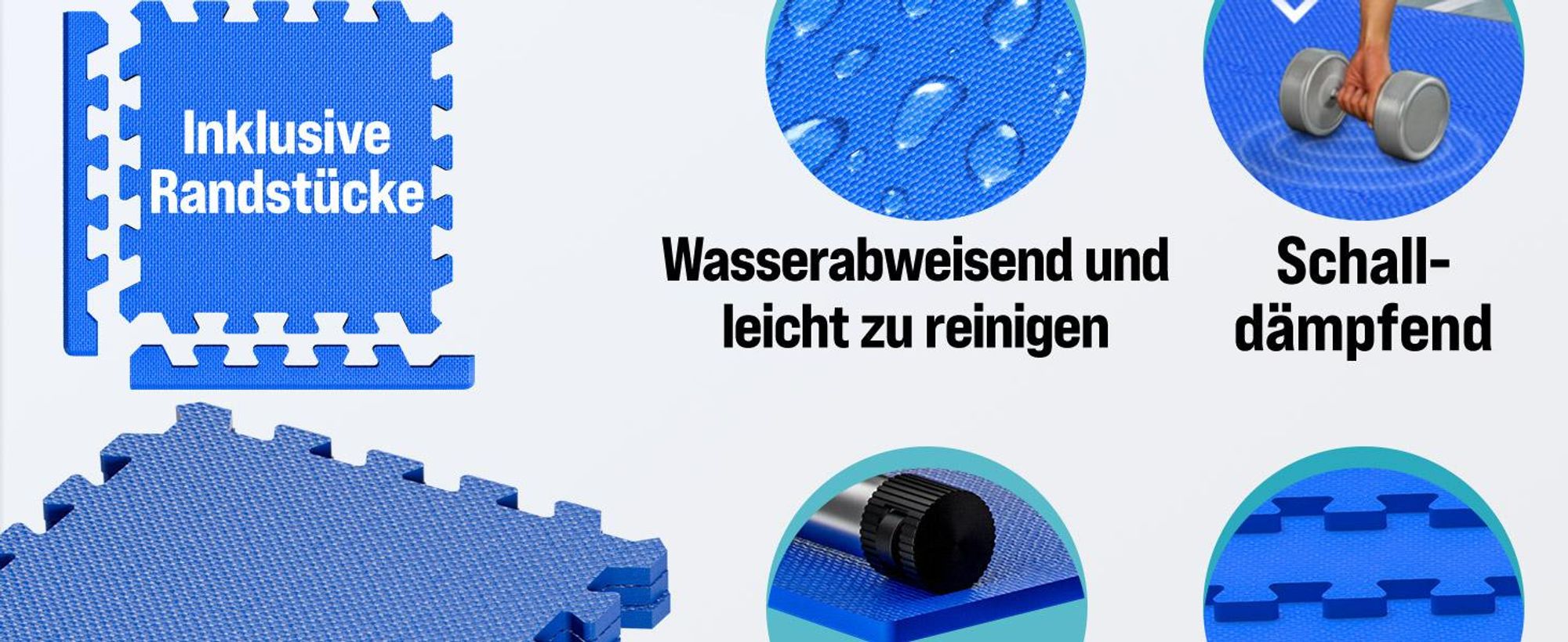 MONZANA Bodenschutzmatte für Fitness 8x
