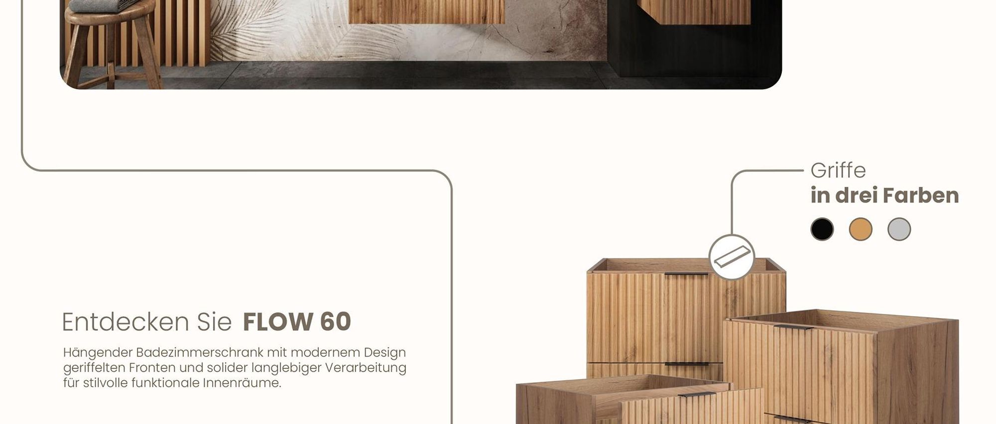 Badmöbel, Waschbeckenunterschrank, Badezimmerschränke, RODAN, Badschrank, Waschbecken, Bad