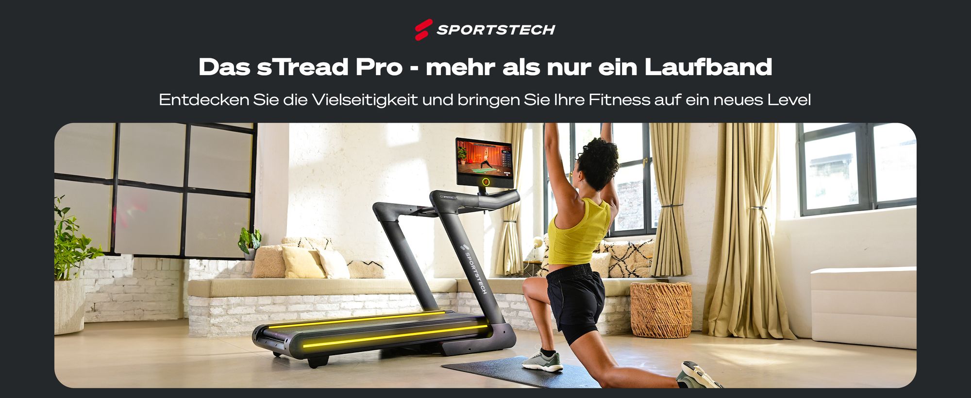 sTread Pro Laufband von Sportstech